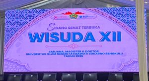 UINFAS Bengkulu Wisuda ke-XII, 600 Lulusan Dikukuhkan
